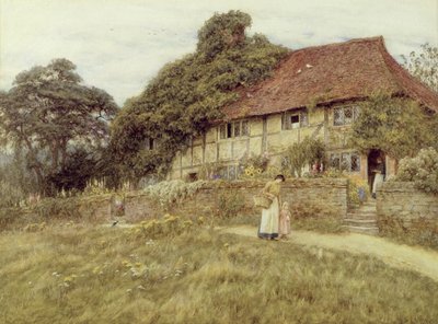 ミドハースト近くのステダムで 作： Helen Allingham